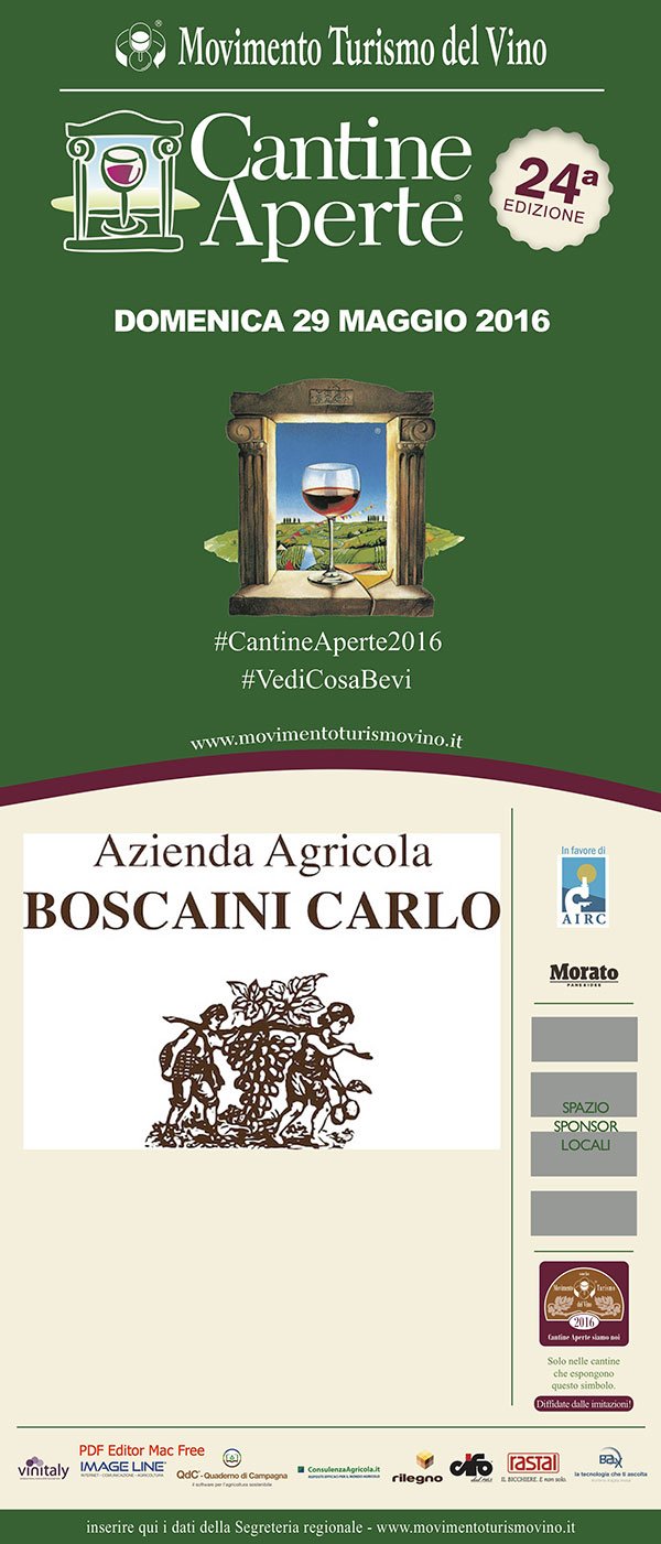 CANTINE APERTE 2016